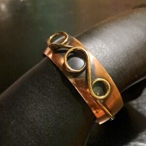 Vintage Modernist Copper Bracelet